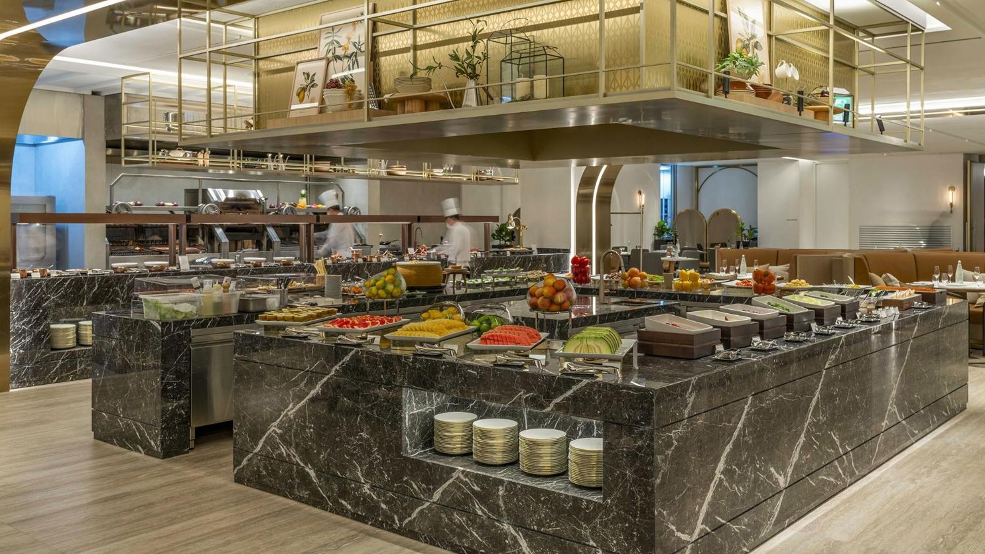 Lotte Hotel World Seoul Exterior photo A buffet at a hotel